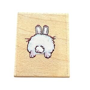All Night Media 1987 Bunny Tail Cottontail 351A Rubber Stamp